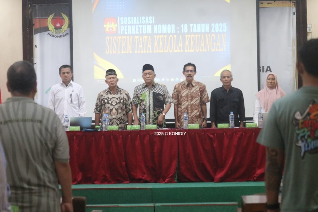 PERKETUM KONI DIY NOMOR 18 TAHUN 2025 TENTANG SISTEM TATA KELOLA KEUANGAN DISOSIALISASIKAN